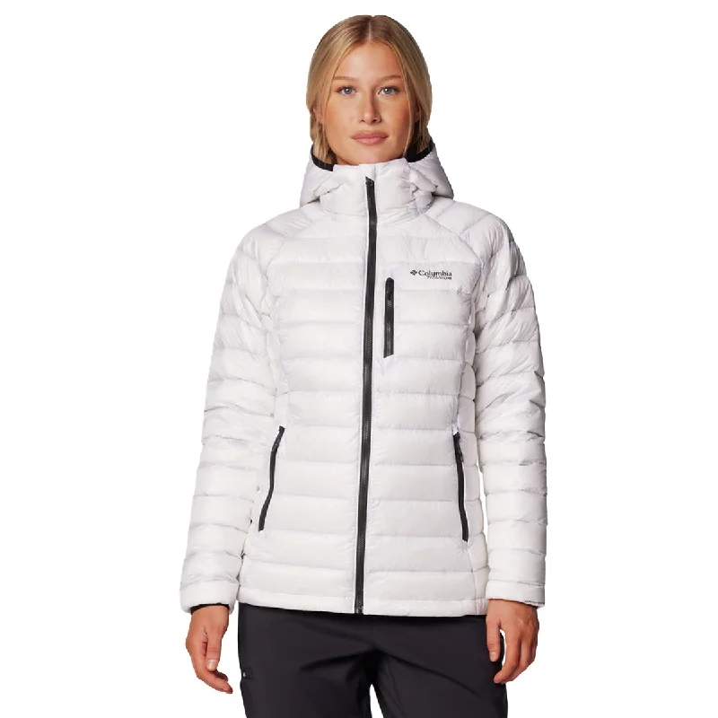 Arctic Crest™ Down Hooded Jacket - White Mesh Jacket Canvas Jacket Denim Jacket