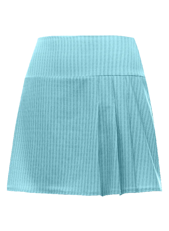 197222-462 | 3 PLEAT SKIRT-14.5" | ANGEL ribbed skirt waist
