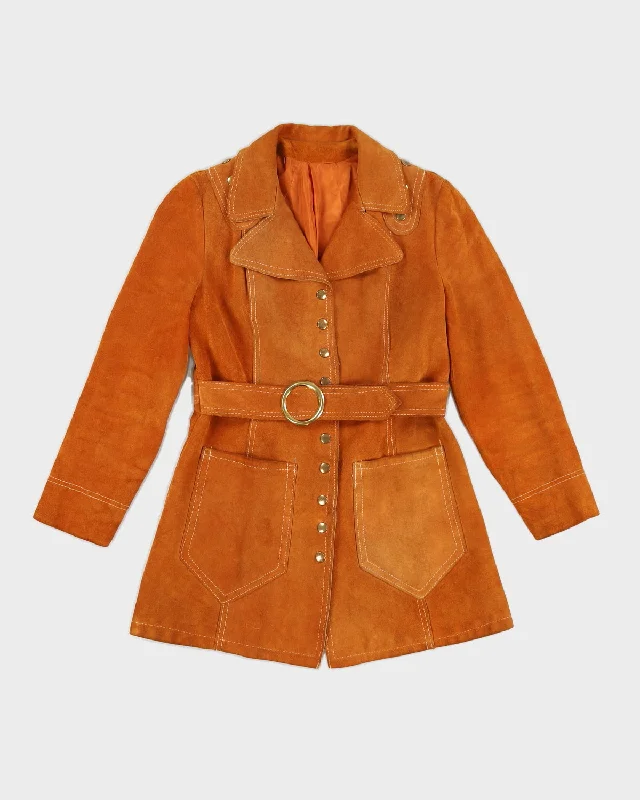 Vintage 70s Sand Coloured Suede Jacket With Belt - S/M Print Jacket Jacquard Jacket Embroidered Jacket Vintage 70s Sand Coloured Suede Jacket With Belt - S/M Print Jacket Jacquard Jacket Embroidered Jacket