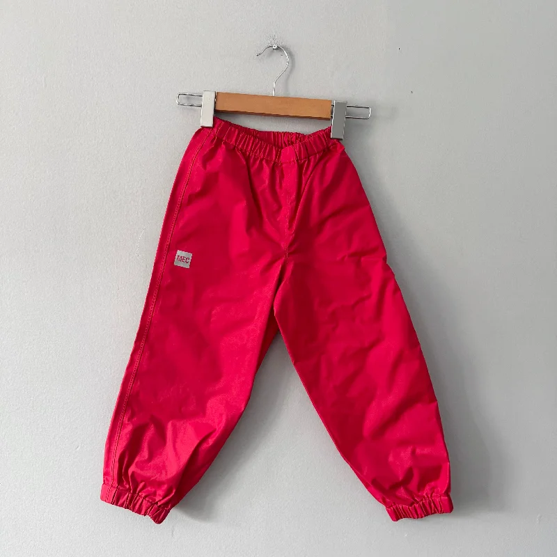 Mec / Red rain pants / 5Y Elegant Trouser Pants