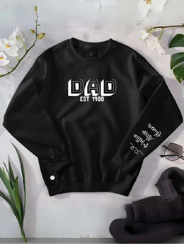 DAD SWEATER - BLACK Neon Metallic Matte