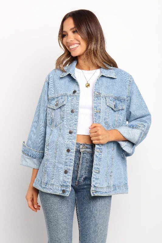 Cruise Jacket - Light Wash Mesh Jacket Canvas Jacket Denim Jacket