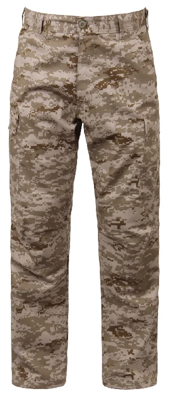 Desert Digital Camo Tactical BDU Pants Lightweight Linen Pants