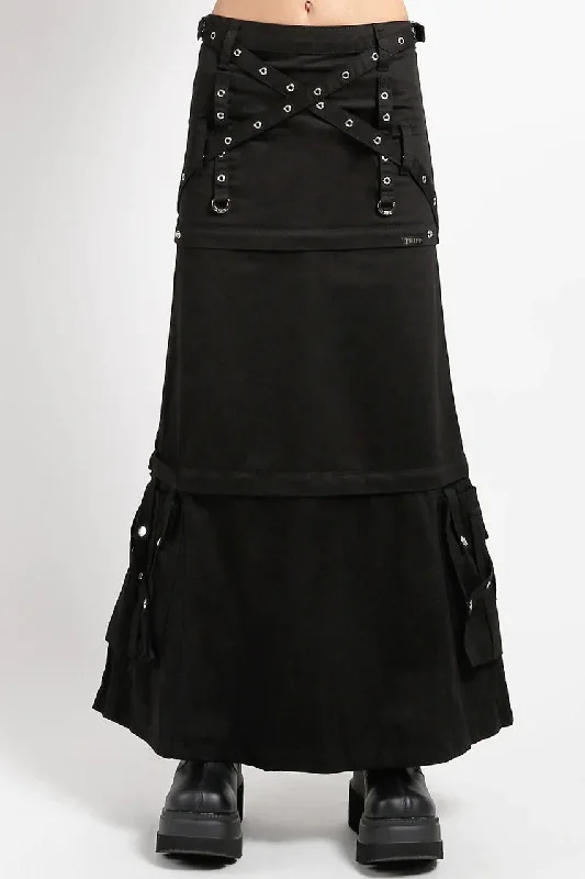 Tripp NYC Triple Zip Off Skirt boho skirt vibe