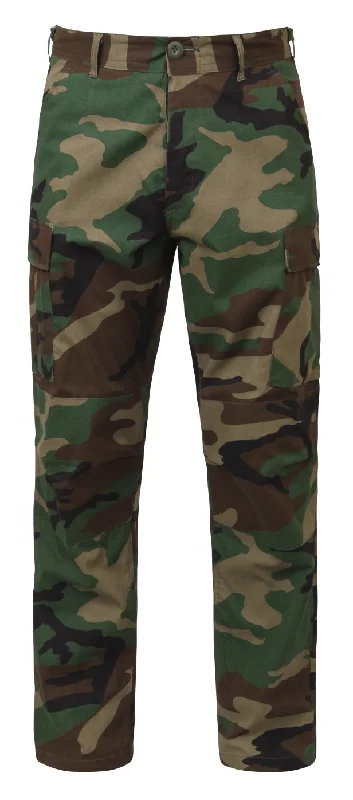 Woodland Rip-Stop 100% Cotton BDU Pants Fashionable Work Pants