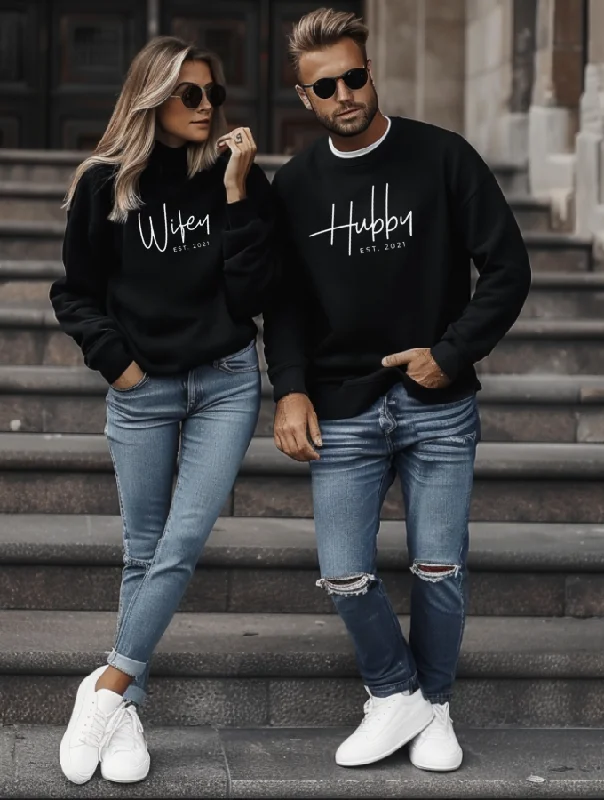 HUBBY MOD SWEATER - BLACK Anti-Pilling Anti-Shrink Durable