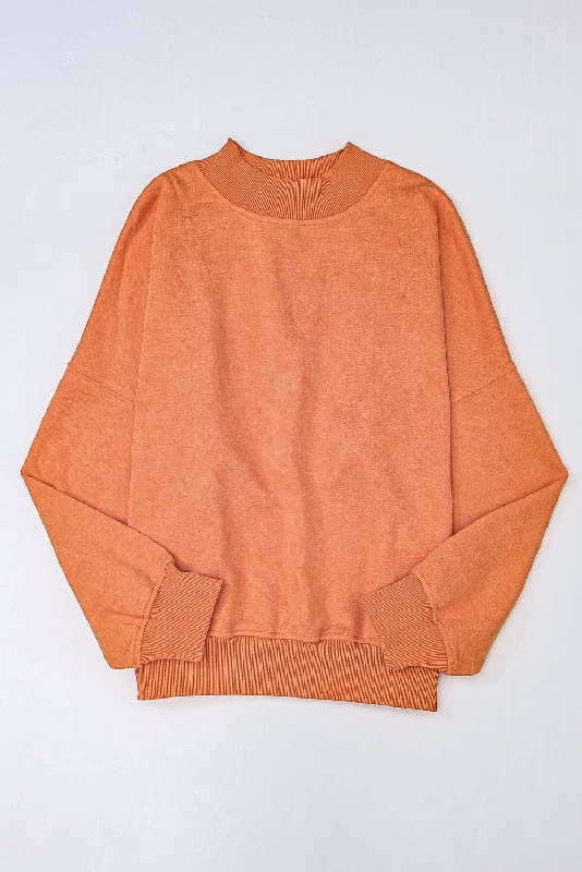 Slightly Oversized Crew Neck Sweater Chenille Fabric Brocade Fabric Lace Fabric