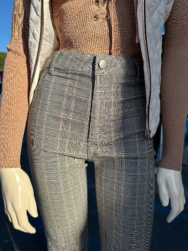 Plaid Pants Casual Track Pants