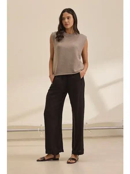 Velvet with Cleo Wade - Stephanie Pant in Black High-Waist Jeans