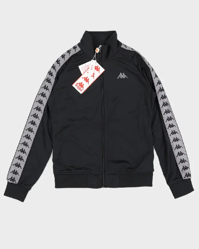 Kappa Women's Black & Grey Track Jacket - L Fleece Jacket Down Jacket Parka