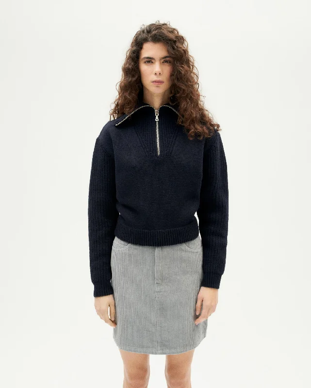 Tanit Wool Sweater Blue Spandex Blend Rayon Blend Denim Blend