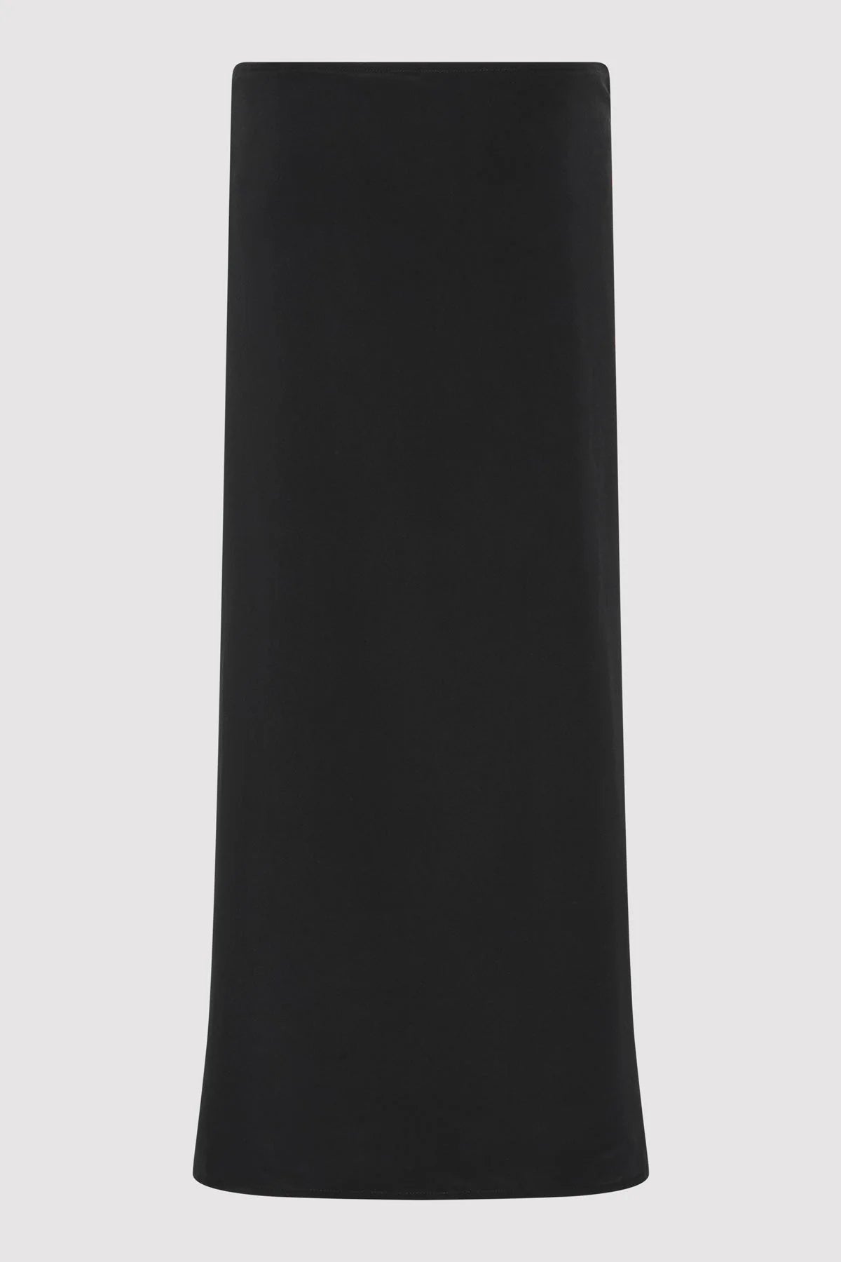 SILK WRAP TIE SKIRT - BLACK velvet skirt plush