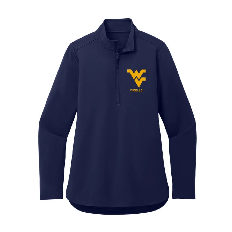 West Virginia - NCAA Women's Gymnastics : Karleigh DiCello - Women's Premium Quarter Zip Jacket Jersey Jacket Tulle Jacket Batik Jacket West Virginia - NCAA Women's Gymnastics : Karleigh DiCello - Women's Premium Quarter Zip Jacket Jersey Jacket Tulle Jacket Batik Jacket