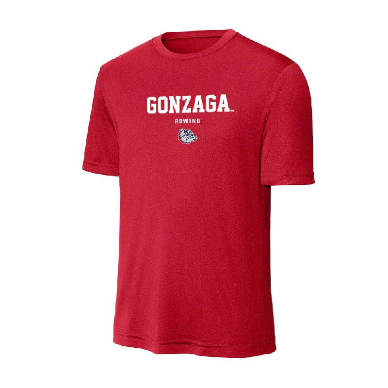 Gonzaga - NCAA Women's Rowing : Josie Marti - Activewear T-Shirt-- Fleece Nylon Spandex Gonzaga - NCAA Women's Rowing : Josie Marti - Activewear T-Shirt-- Fleece Nylon Spandex