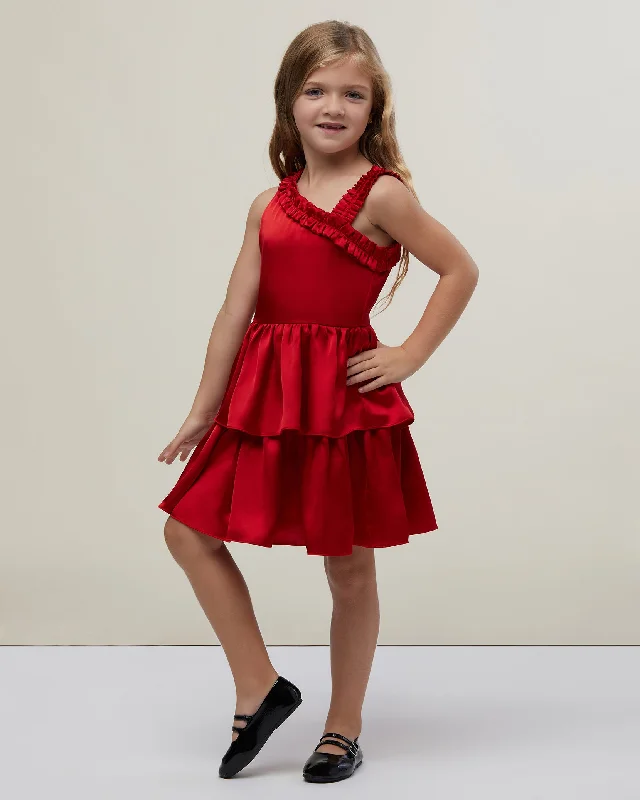 Girl's Ruffle Dress Tunics Vintage classic