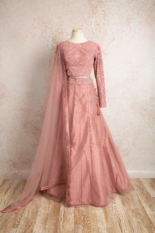 Long sleeve top & net skirt R8_1307 cashmere skirt fine